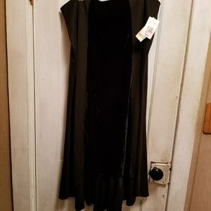 ONE WORLD Black High Low Skirt